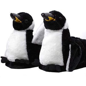 Sleeper'z - Pluche pantoffels in de vorm van een Pinguïn - Originele grappige voor dames en heren - 42/44 (XL)