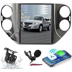 Android 15 Autoradio Navi voor VW T-iguan (2010-2016) 10.4 ""Touchscreen Car Multimedia Player met draadloze carplay GPS-navigatie Bluetooth 5.0 HIFI FM 5G-WiFi SWC DSP MIC,6g+128g