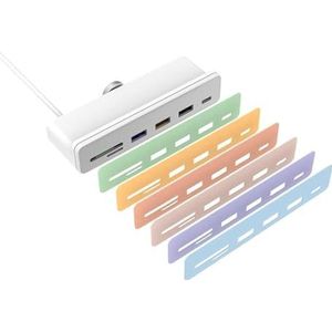 Networx 7-in-1 USB-C hub, voor iMac 24"", incl. bijpassende kleurstickers, wit