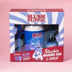 Slush Puppie Slushie Making Cup met blauwe frambozensiroop Official Slush Puppy blauw/rood/wit 1769