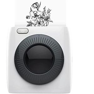 WMMNHY Draagbare thermische printer for foto's, compatibel met Android-miniprinters(Argento)