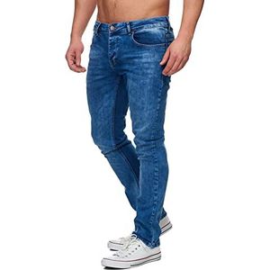 Tazzio Jeans Slim Fit 16533 Jeansbroek voor heren, stretch, designerbroek, denim, blauw, 34W x 36L