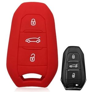 DINGYXIN Siliconen Auto Afstandsbediening Sleutel Case Cover, voor Peugeot 308 408 508 2008 3008 4008 5008 voor Citroen C1 C4 C4L C6 C3-XR DS3 DS4