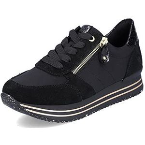 Remonte Dames D1316 Sneakers, zwart, 39 EU