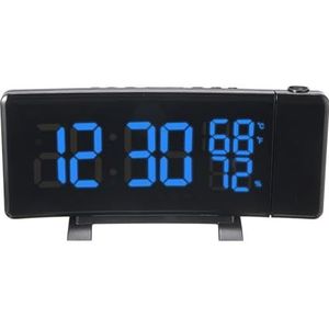 USB Digitale Wekkerradio Met Projectieradio FM-tijdprojector Snooze-functie Tafelklok Temperatuur En Vochtigheid Duidelijke Projectie