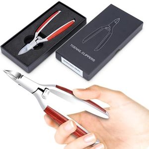 Culinavog Nagelschaar voor dikke en diepe ingegroeide teennagels, professionele teennagelknippers, roestvrijstalen voetnagelknippers, hoektang, super scherp gebogen mes verzorgingsgereedschap