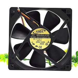 ADDA AD1212HB-A71GL 12025 DC12V 0.37A chassis computer mute cooling fan