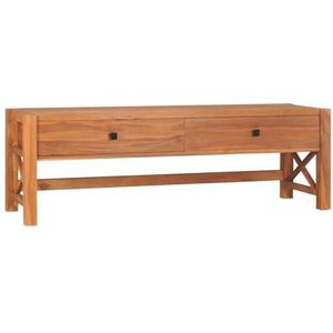 AUUIJKJF Entertainment Centra & TV Stands TV-meubel 140x40x45 cm Teakhouten Meubels