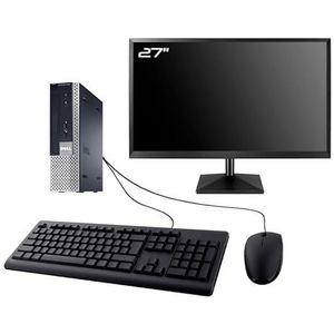 DELL PC Optiplex 9020 USFF Display 27 inch Intel I5-4570 RAM 8 GB SSD 480 GB W11 WiFi (gereviseerd)