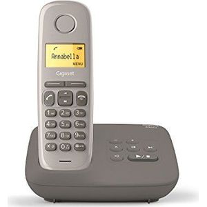 Gigaset draadloze DECT / GAP-telefoon, antwoordapparaat, Solo, Taupe