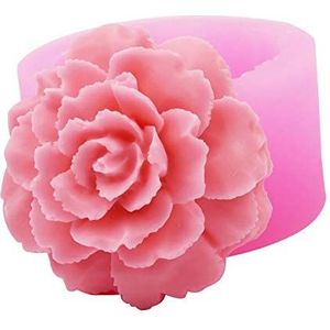 DZAY Siliconen vorm fondant chocolade vormen, 3D rozen bloemen siliconen vormen taart siliconen vorm fondant taart decoreren bakvormen taartdecoratie DIY cake snoep cakevormen (roos 01)