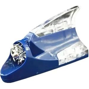 Audio- & videoantennes voor auto 1 stuk autodecoratie-antenne, haaienvin, windlicht, dakmodificatie, decoratieve lichtbedrading, accessoires Auto-antenne(Blue)
