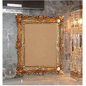 Lnxp Fotolijst repro barok antiek frame met glas 56 x 46 cm rechthoek foto's van 30 x 40 cm of 40 x 30 cm (goud)