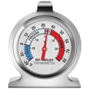 Koelkastthermometer, grote wijzerplaat vrieskast koelkastthermometer, klassieke serie temperatuurthermometer voor koelkast vriezer koelkast koeler (1 stuks)