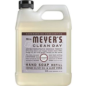 Aromatherapeutische handverzorging, vloeibare handzeep navulling, lavendel, 33 fl oz van Mrs. MEYER'S Clean Day