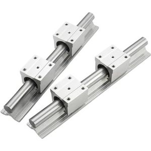 Lineaire rail 2 stuks SBR10 + 4 stuks SBR10UU 10 mm lineaire rail 200 300 400 500 600 700 800 mm lineaire rail met CNC-blok (300 mm)