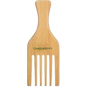 GranNaturals Brede tand Houten Afro Pick
