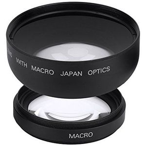 Cameralens, 52 mm 0,45x groothoekconversie Macro-lens voor/voor Nikon/voor Sony/voor spiegelreflexcamera's en digitale camera's