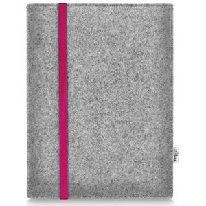 Stilbag Tablet Vilttas Leon voor Apple iPad 10.2 (2021) | Etui Case van Merino wolvilt | Kleur: roze-lichtgrijs | Beschermhoes Made in Germany