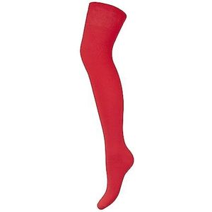 MILENA Over-the-Knee hoge dijsokken voor dames, veelzijdige, comfortabele en modieuze kousen om je benen te verwarmen - perfect voor dagelijks gebruik, werk, cosplay en sport, meerdere kleuren, Rood,