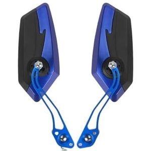 Achteruitkijkspiegels aan de zijkant Voor Mountainbike Wegfiets Verstelbare Rotatie Links & Rechts Spiegels Fietsspiegels 2 STUKS Helder Zicht Stuur Achteruitkijkspiegels Achteruitkijkspiegel(Blue)