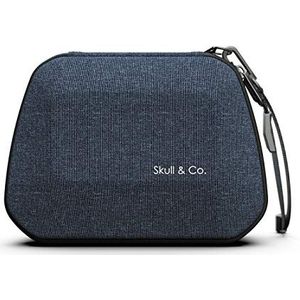 Skull & Co. Controller Case: Portable Hard Shell Protective Travel Carrying Case for ALL Controllers (PS4/Switch Pro/XBOX/other 3rd Party Controllers) - Denim