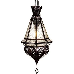 Oosterse lamp hanglamp wit Moulay 45cm E14 lamphouder | Marokkaans design hanglamp lamp uit Marokko | Oriëntaire lampen voor woonkamer keuken of hangend boven de eettafel