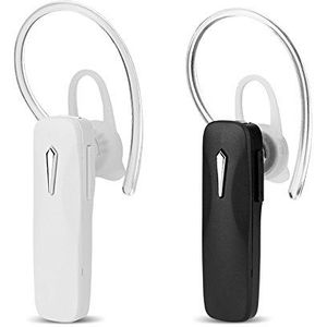 Zerone M163 Draadloze Bluetooth Oortelefoon met Microfoon, Ruisonderdrukkende True Draadloze Bluetooth Headset V4.1 Handsfree Oorhaak Hoofdtelefoon voor Zaken/Vergadering/Rijden (Wit)