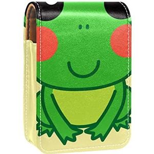 Lipgloss Houder Lipstick Case Draagbare Mini Lipstick Opbergdoos Reizen Lipstick Organizer Case met Spiegel voor Vrouwen 7 (37), Meerkleurig, 9.5x2x7 cm/3.7x0.8x2.7 in