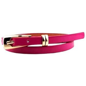 1 stuks dames gesp dunne riem leren jeans jurk(Rose Red)