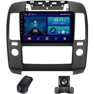 Android 14 2Din Autoradio geldt voor Nissan Navara 3 D40 2004-2010 Ingebouwd CarPlay/Android auto/DSP-processor/GPS-navigatie/RDS-radio-Bluetooth 9 Duim Touch screen/Stuurbediening(C10)