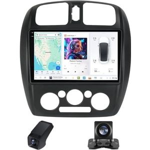 Autoradio geldt voor Mazda 323 BJ 2000-2003,9 inch Touchscreen Navi met Wireless Carplay Android Auto 2 DIN Radio Android Bluetooth DSP/RDS+Achteruitrijcamera/Stuurwielbediening(C30Plus)