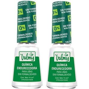 Valmy chemische nagelverharder, formaldehydevrij 7 gratis, versterkende en beschermende behandeling (elk 14 ml)