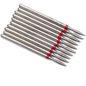 Nagelschuurkop, 10 stuks veelkleurige elektrische diamantnagelboortjes for manicure en pedicure(T26-7)