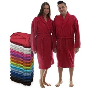 LEBENGOOD Uniseks badjas voor dames en heren, 100% Amerikaanse badstof, 400 g, met riem, tassen, douche, zachte ochtendjas, handdoek