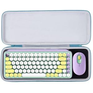 Aenllosi Harde draagtas voor Logitech Pop Keys Mechanisch Draadloos Toetsenbord, Alleen Case (Paars)