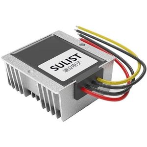 JJCFGRDM Stroomvoorziening met gestabiliseerde spanning voor auto's, waterdichte omvormer van 10 V naar 36 V naar 12 V, DC-DC24 V naar 24 V (uitgang 6 A, 10 V-36 V_13,8 V)