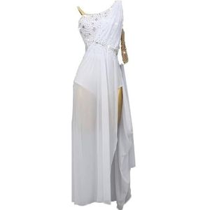 Dames Latin Dans Wedstrijdrok Elegante Cha Cha Salsa Maxi Jurken Mouwloze Ballroom Lange Danskleding Tango Rumba Kostuum Met Bretels,C,L