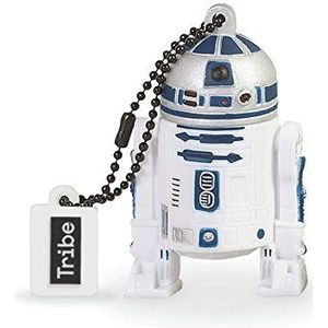 Tribe Disney Star Wars R2D2 USB-stick 8 GB geheugenstick 2.0 High Speed Pendrive Memory Stick Flash Drive, grappige geschenken 3D-figuur, USB gadget van hard PVC met sleutelhanger - wit