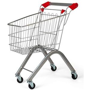 Bigjigs Toys Kinderwinkelwagen - Levensecht supermarktrollenspel, boodschappenspeelset voor fantasiespel, peutercadeaus, leeftijd 18+ maanden