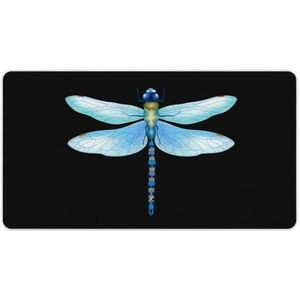 Blauwe Libelle Mode Bureau Muismat Antislip Gaming Muismat Accessoires Decor 40X75cm