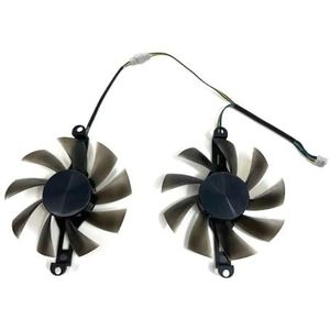 2 STUKS/SET 85MM GTX 1660 TI、RX 6600M GPU-VENTILATOR, voor Jishuo RX 6600M、voor TI grafische kaartkoelventilator