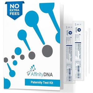 Home DNA Paternity Testing Kit - 99,99% Nauwkeurige Swab Test - 21 Loci Paternity DNA Test voor Vader en 1 Kind - Resultaten in 4 Werkdagen - DNA Sample Collection Kit van AffinityDNA