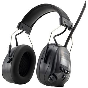 Bluetooth DAB+/FM-radio Oorbeschermers, met oplaadbare lithiumbatterij met grote capaciteit, voor werkplaats, tuin, maaien, zagen, constructie, tractorrijden, SNR 30dB