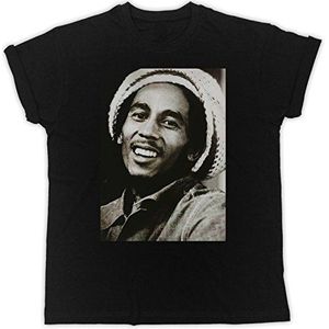 Bob Marley Rasta Hair Funny Gift Designer Unisex T-shirt, Zwart, XL