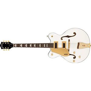 Gretsch G5422GLH Electromatic Classic Hollow Body Double-Cut Lefthand Snowcrest White - Semi-akoestische gitaar voor linkshandigen