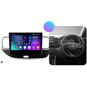 ZWCLSH Android 13 Dubbele Din Autoradio met Draadloze Carplay & Android Auto, BT 5.0, DSP, 10,1 inch QLED Touchscreen Compatibel met Hyundai Venue 2019-2020, Backup Camera, SWC AM/FM Auto Stereo, R,