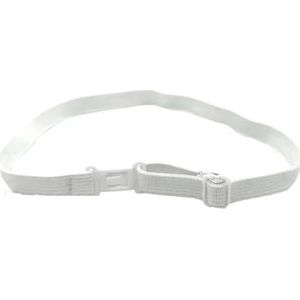 10 stuks elastische strik strikband verstelbare vervanging verlenggesp voor kind mannen vrouwen bruiloft stropdas band accessoires-wit