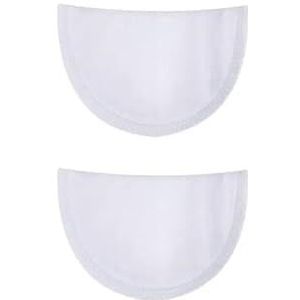 Afneembare schoudervullingen van schuimrubber, 1 paar vervangende schoudervullingen van schuim for dames en heren(White)