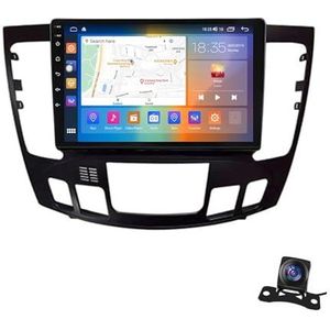 Android 13.0 2 Din Autoradio 10"" Touchscreen Auto Stereo Voor Hyundai Sonata NF 2009 Met Draadloze Carplay Android Auto GPS Navigatie AHD Omgekeerd Beeld Stuurwielbediening(Color:B,Size:P1(1G+16G))